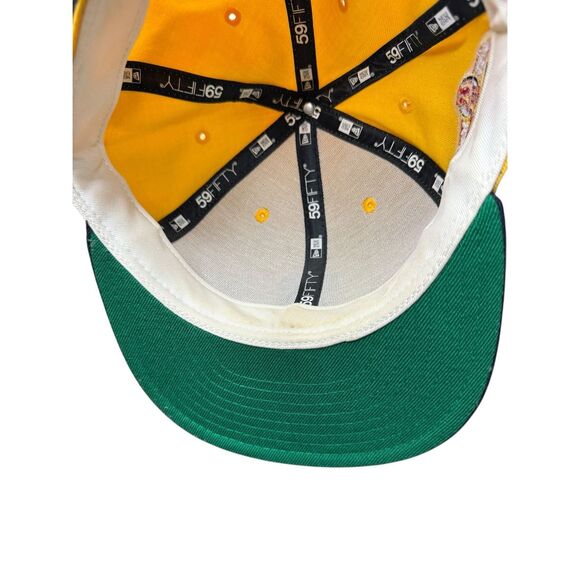 New Era 7 3/4 Anaheim Angels 35th Anniversary MLB Fitted Hat Yellow Black - Picture 6 of 6